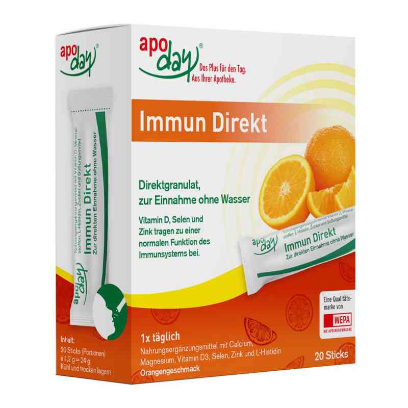 Apoday Immun Direkt Sticks 20X1.2 g von WEPA Apothekenbedarf GmbH & Co KG PZN 16166317