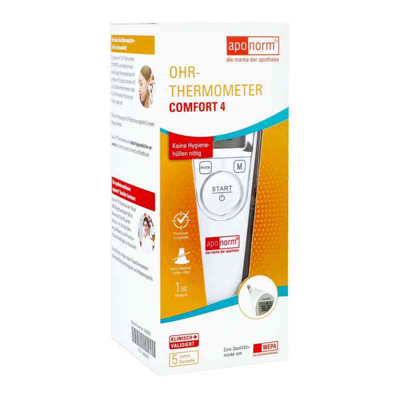 Aponorm Fieberthermometer Ohr Comfort 4 1 stk von WEPA Apothekenbedarf GmbH & Co KG PZN 13659812