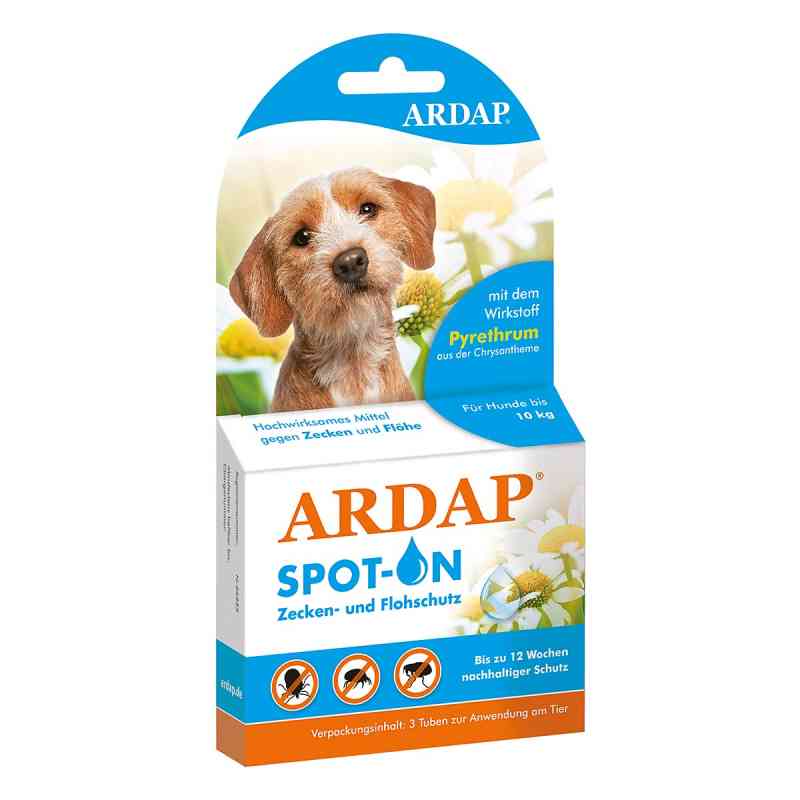 Ardap Spot-on für kleine Hunde bis 10 kg 3 stk von ARDAP CARE GmbH PZN 16356302