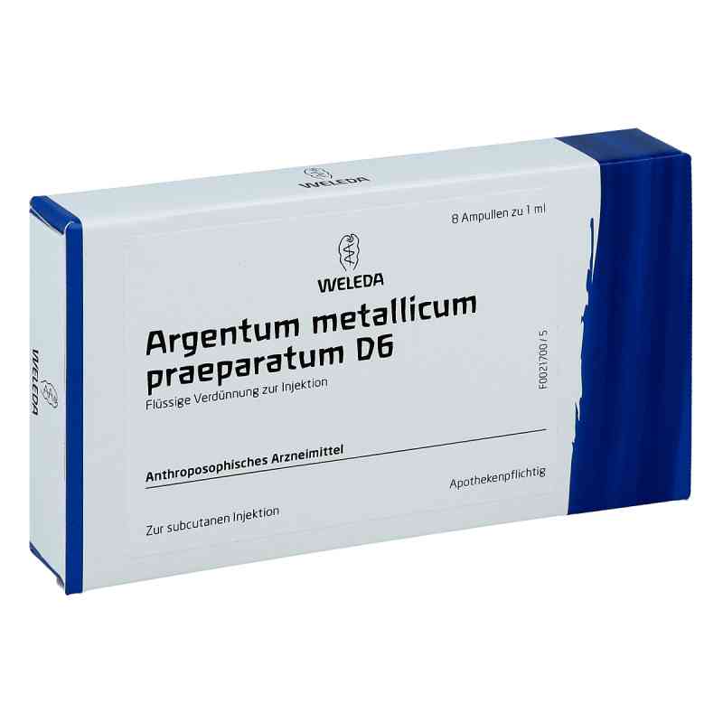 Argentum Metallicum Praep. D6 Ampullen 8 stk von WELEDA AG PZN 01617866