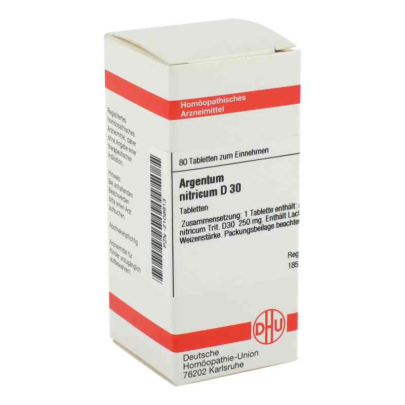 Argentum Nitricum D30 Tabletten 80 stk von DHU-Arzneimittel GmbH & Co. KG PZN 02109913