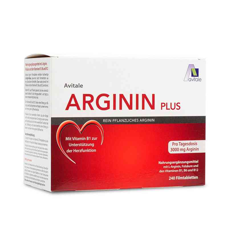 Arginin plus Vitamin B1+B6+B12+Folsäure Filmtabletten 240 stk von Avitale GmbH PZN 12576627