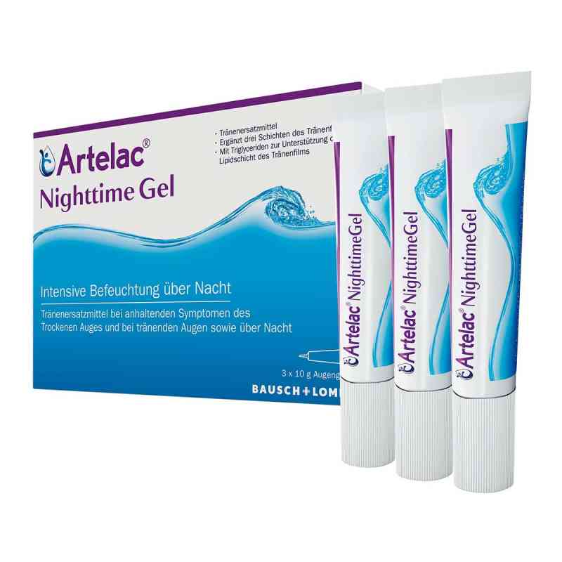 Artelac Nighttime Gel Augengel - Feuchtigkeitspflege zur Nacht 3X10 g von Dr. Gerhard Mann PZN 07707228