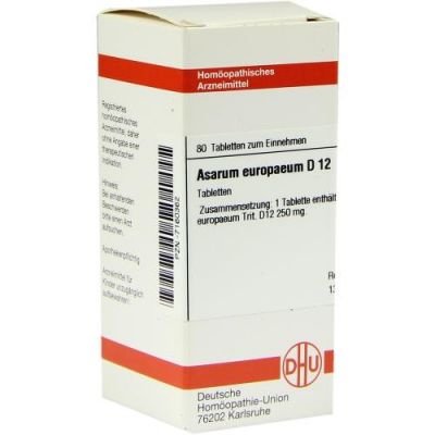 Asarum Europaeum D12 Tabletten 80 stk von DHU-Arzneimittel GmbH & Co. KG PZN 07160362