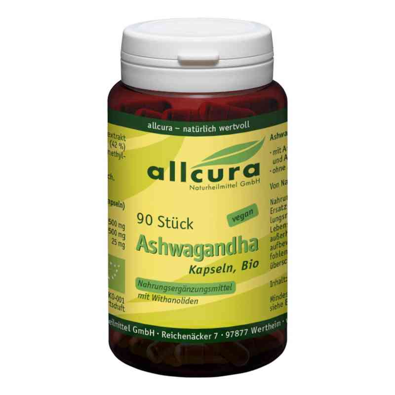 Ashwagandha Bio Mit Extrakt Ksm 66 Kapseln 90 stk von allcura Naturheilmittel GmbH PZN 18795796