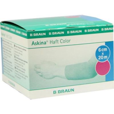 Askina Haftbinde Color 6cmx20m pink 1 stk von B. Braun Melsungen AG PZN 07343482