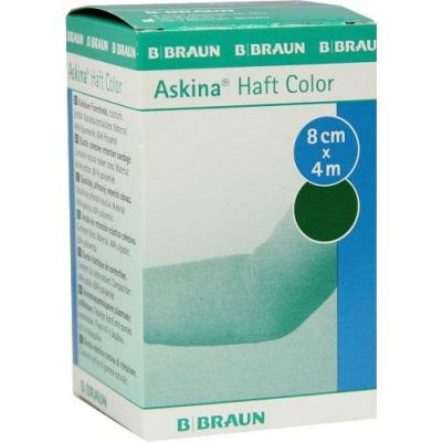Askina Haftbinde Color 8cmx4m grün 1 stk von B. Braun Melsungen AG PZN 08752917