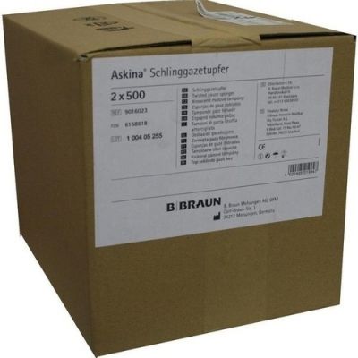 Askina Schlinggazetupfer pflaumengr.unsteril 2X500 stk von B. Braun Melsungen AG PZN 06158618