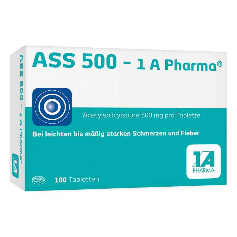 ASS 500-1A Pharma 100 stk von 1 A Pharma GmbH PZN 08612435