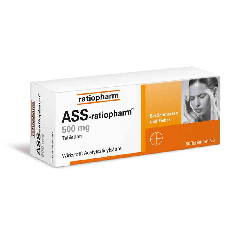 ASS ratiopharm 500mg 50 stk von ratiopharm GmbH PZN 03404867