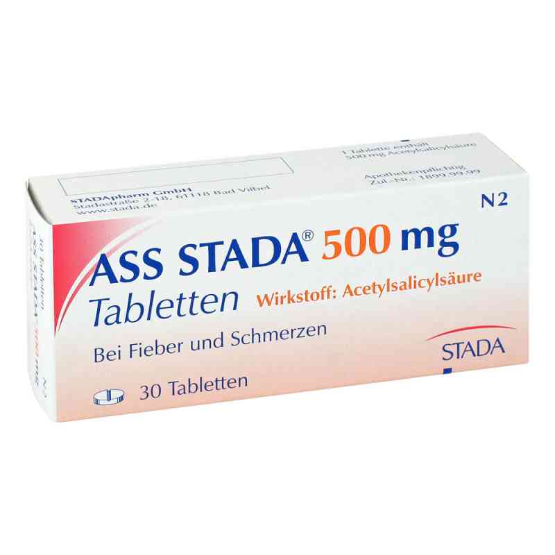 ASS STADA 500mg Acetylsalicylsäure Tabletten 30 stk von STADA Consumer Health Deutschland GmbH PZN 04860432