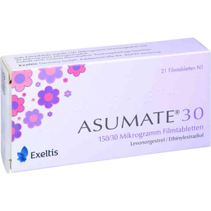 Asumate 30 0,15 mg/0,03 mg Filmtabletten 1X21 stk von Exeltis Germany GmbH PZN 09315449
