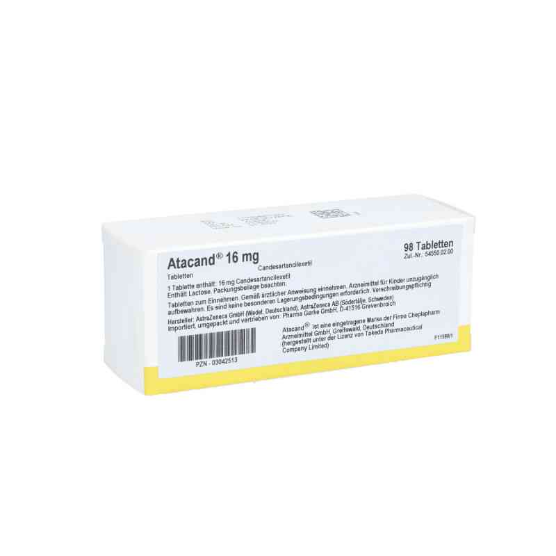 Atacand 16mg 98 stk von Pharma Gerke Arzneimittelvertriebs GmbH PZN 03042513