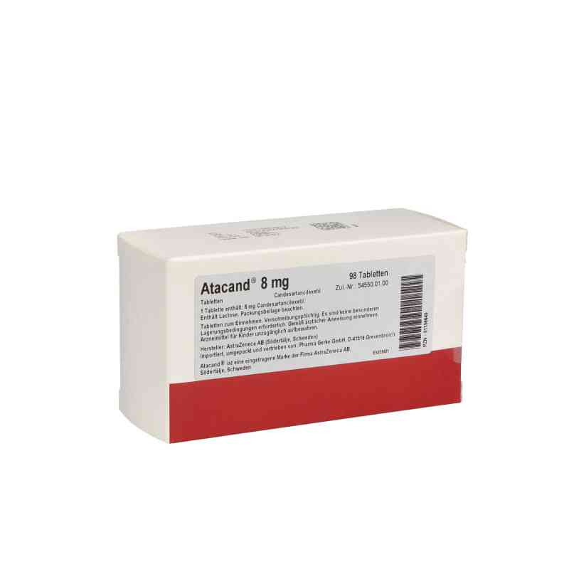 Atacand 8mg 98 stk von Pharma Gerke Arzneimittelvertriebs GmbH PZN 01156649