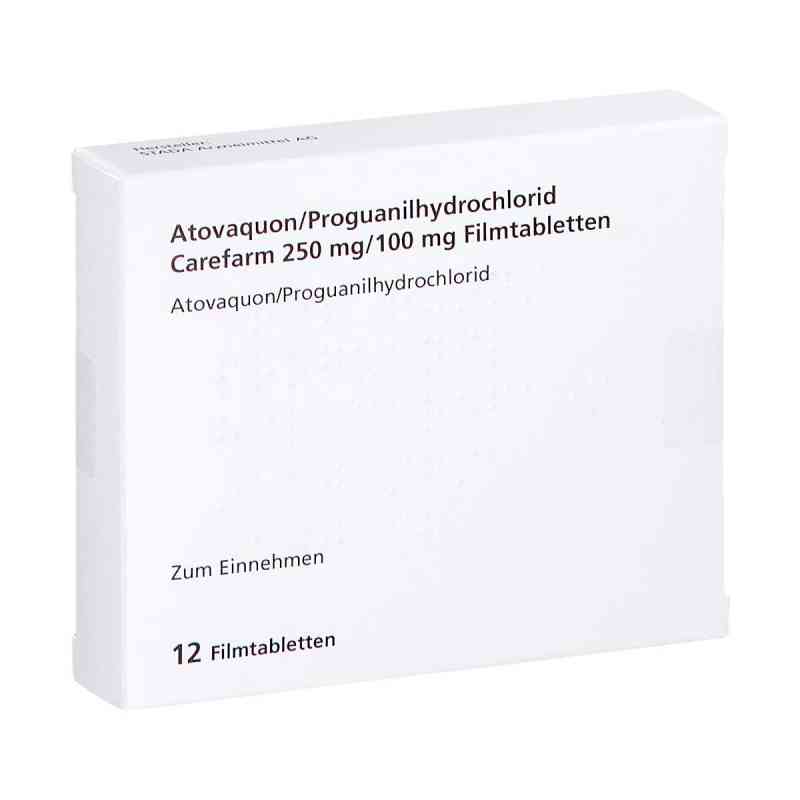 Atovaquon/proguanil-hcl Carefarm 250 Mg/100 Mg Fta 12 stk von 1 0 1 Carefarm GmbH PZN 19381973