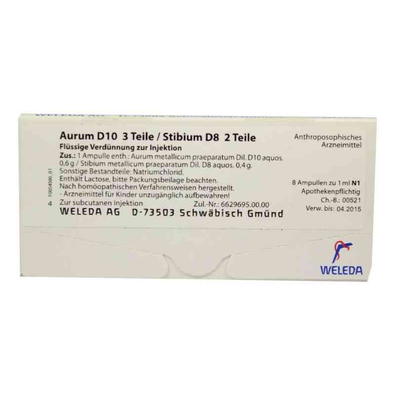Aurum D10/ Stibium D8 Ampullen 8X1 ml von WELEDA AG PZN 01619173