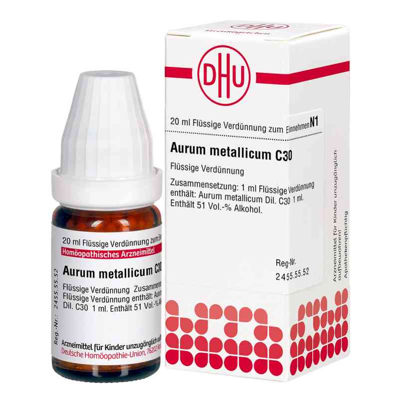Aurum Metallicum C30 Dilution 20 ml von DHU-Arzneimittel GmbH & Co. KG PZN 07160712