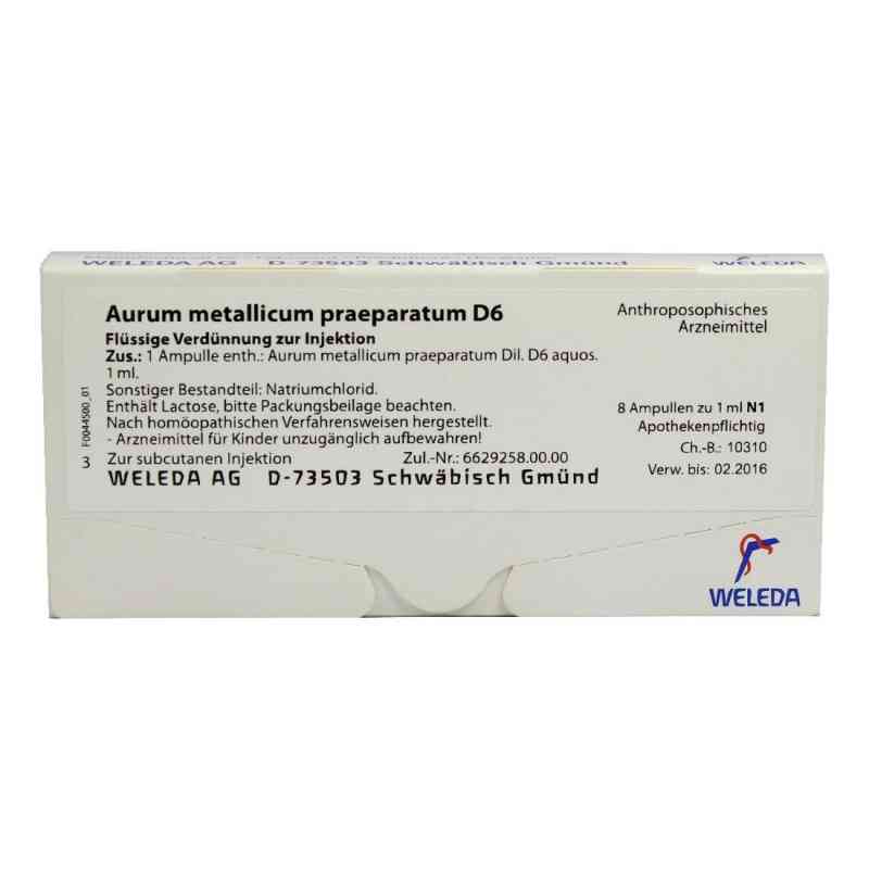 Aurum Metallicum Praep. D6 Ampullen 8 stk von WELEDA AG PZN 01618794