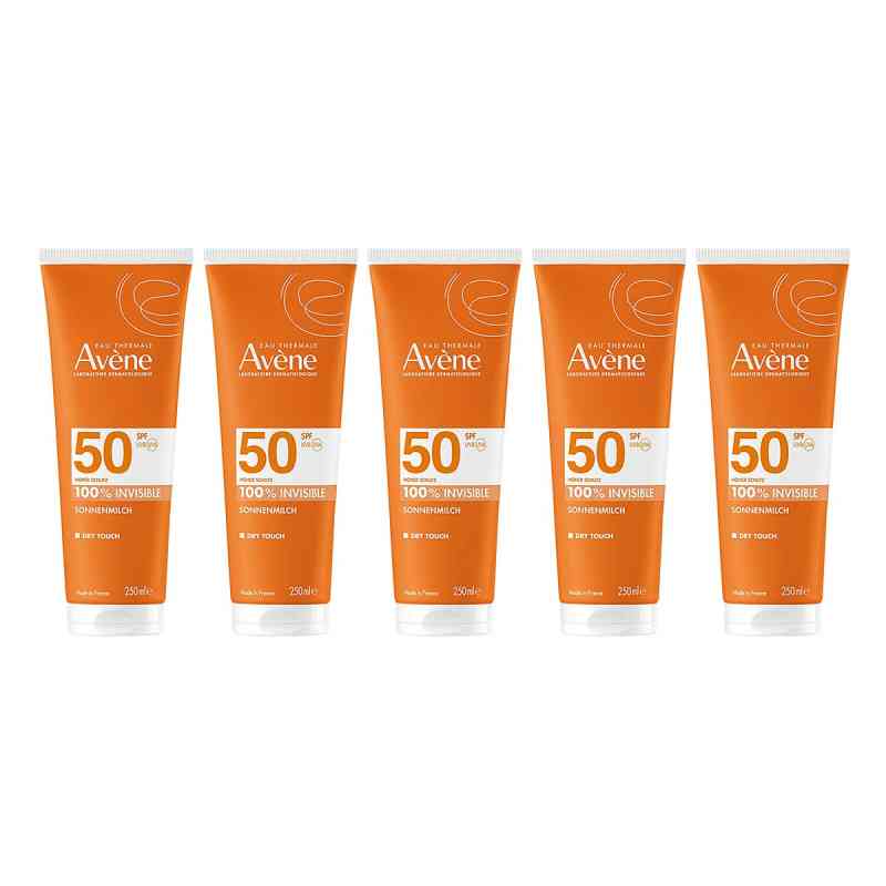 Avène Sonnenmilch SPF 50 5x250 ml von PIERRE FABRE DERMO KOSMETIK GmbH PZN 08104971
