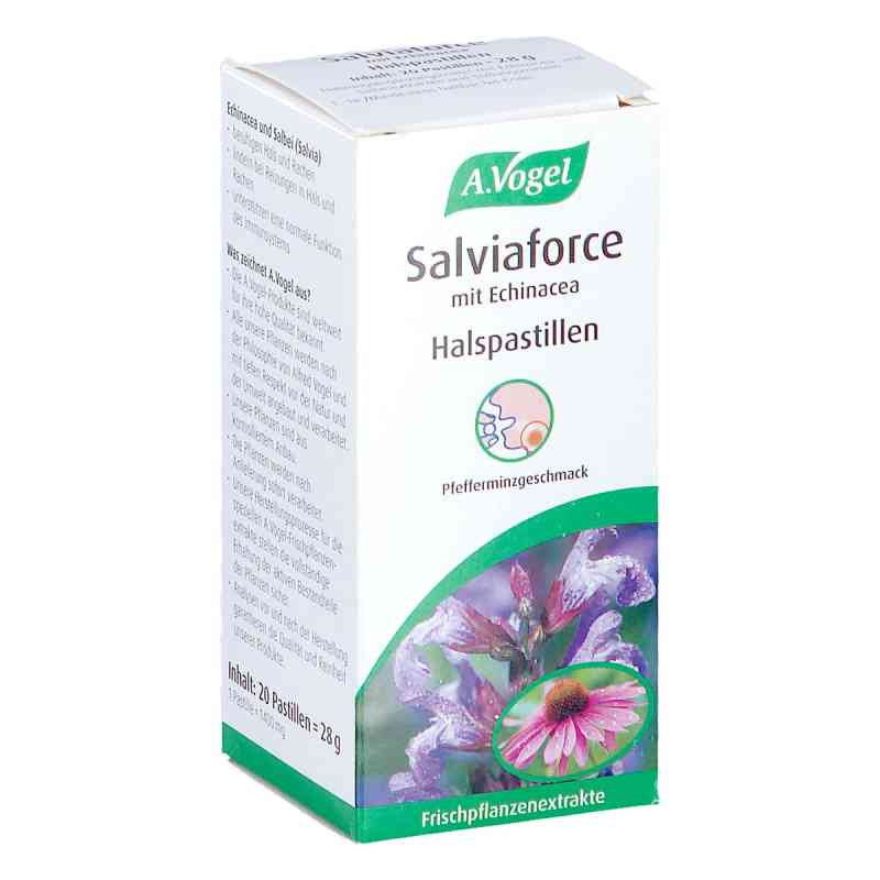A.Vogel SALVIAFORCE mit Echinacea Halspastillen 20 stk von Janus Medica GmbH PZN 17882234