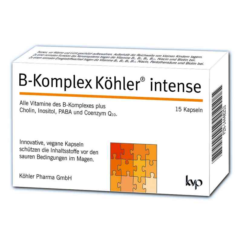 B-komplex Köhler intense Kapseln 15 stk von Köhler Pharma GmbH PZN 14448253