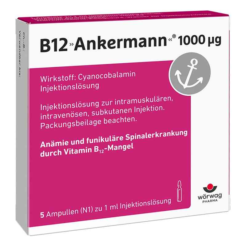 B12 Ankermann Injekt 1.000 µg 5X1 ml von Wörwag Pharma GmbH & Co. KG PZN 06439470