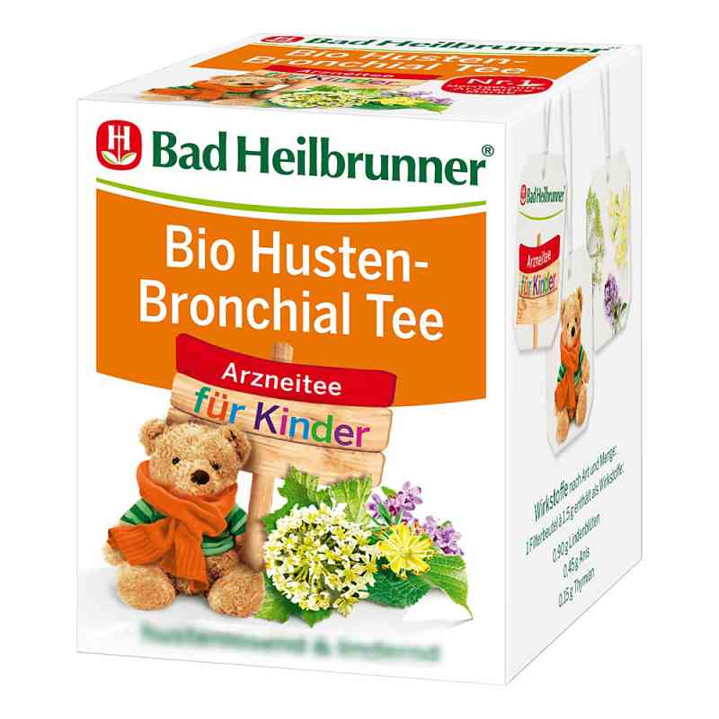 Bad Heilbrunner Bio Husten-bronchial Tee für Kinder 8X1.5 g von Bad Heilbrunner Naturheilm.GmbH& PZN 13416274