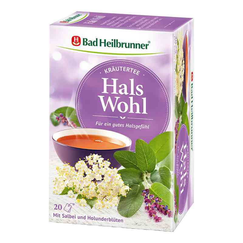 Bad Heilbrunner Kräutertee Hals Wohl 20X2.0 g von Bad Heilbrunner Naturheilm.GmbH& PZN 09782062