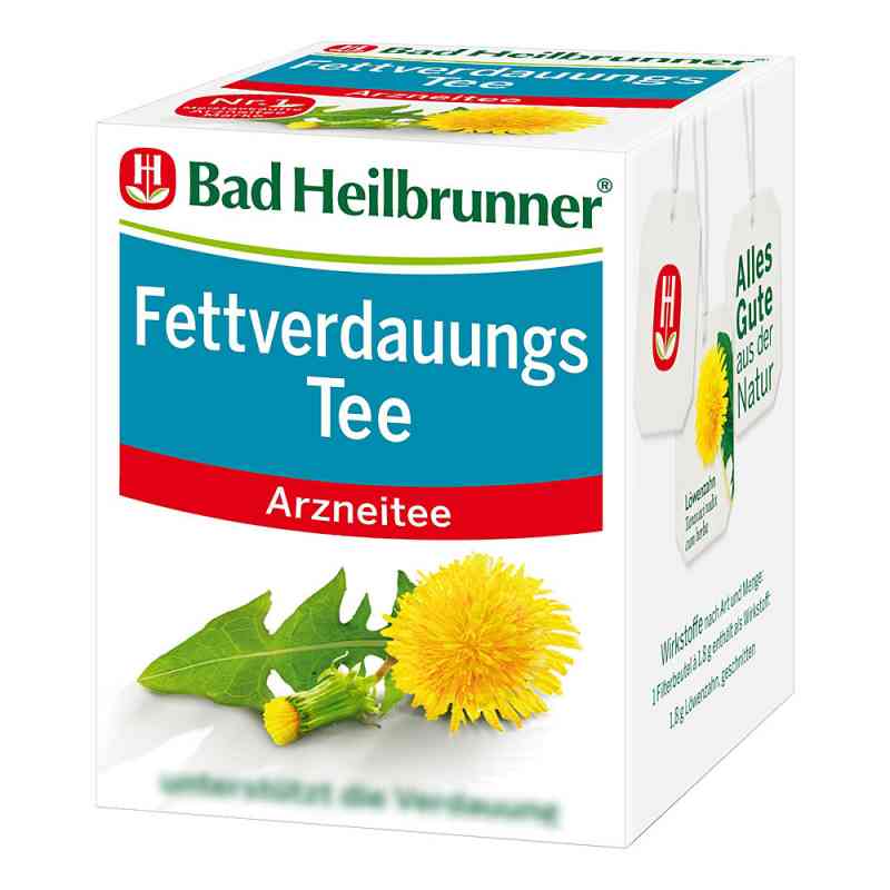 Bad Heilbrunner Tee Fettverdauung Filterbeutel 8X1.8 g von Bad Heilbrunner Naturheilm.GmbH& PZN 00052882
