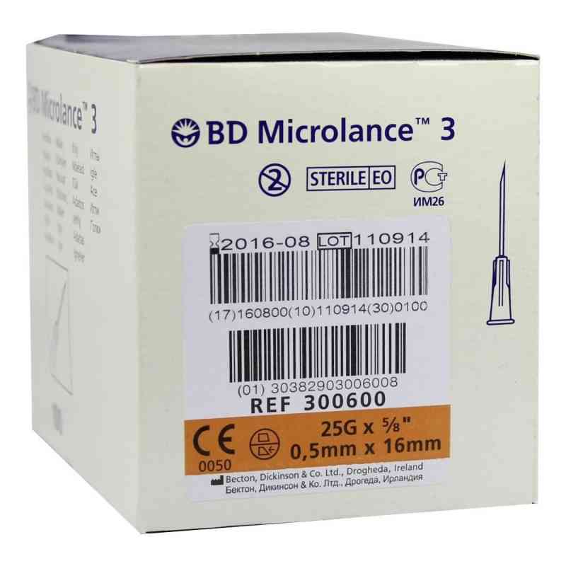 Bd Microlance Kanüle 25 G 5/8 0,5x16 mm 100 stk von Becton Dickinson GmbH PZN 03087125