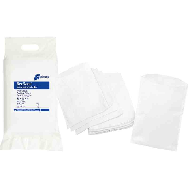 Beesana Waschhandschuh Molton soft 25 stk von Meditrade GmbH PZN 05529001