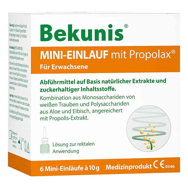 Bekunis Mini-Einlauf Mit Propolax Klistiere 6 stk von Hansa Naturheilmittel GmbH PZN 19658127