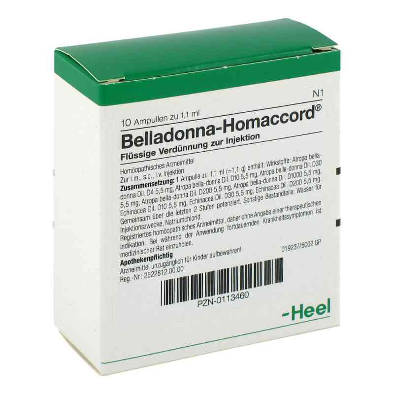 Belladonna Homaccord Ampullen 10 stk von Biologische Heilmittel Heel GmbH PZN 00113460