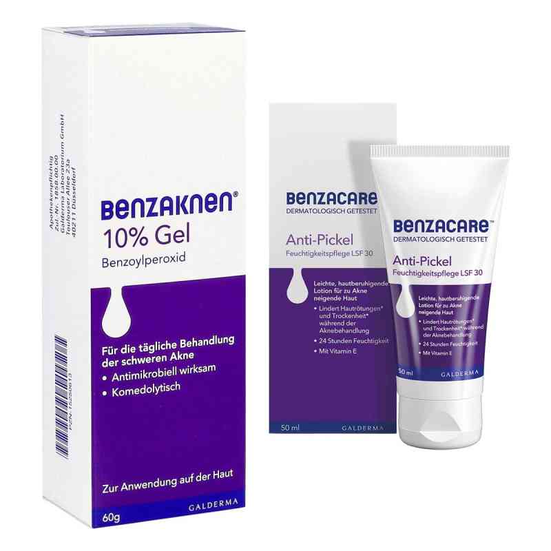 Benzaknen 10% + Benzacare Anti-Pickel Feuchtigkeitspflege LSF 30 1 Set von Galderma Laboratorium GmbH PZN 08105093