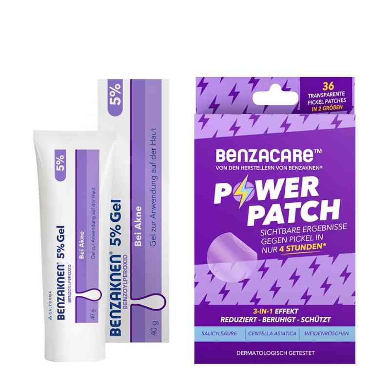 Benzaknen 5% + Benzacare Power Patch gegen Pickel 1 Set von Galderma Laboratorium GmbH PZN 08105146