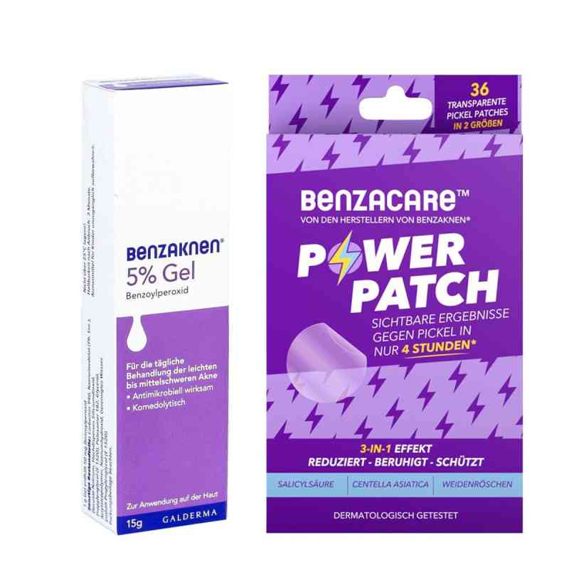 Benzaknen 5% + Benzacare Power Patch gegen Pickel 1 stk von Galderma Laboratorium GmbH PZN 08105143