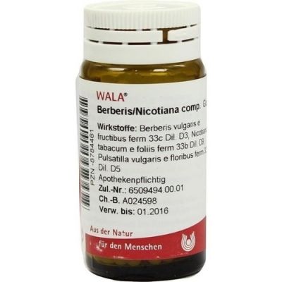 Berberis/nicotiana Comp. Globuli 20 g von WALA Heilmittel GmbH PZN 08784461