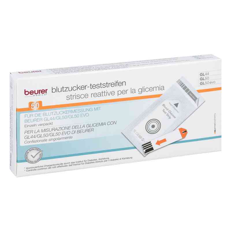 Beurer GL44/GL50 Blutzucker-Teststreifen Folie 50 stk von BEURER GmbH PZN 10917314