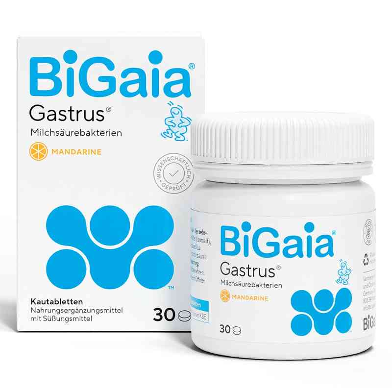 BiGaia® Gastrus Kautabletten 30 stk von BiGaia Germany GmbH PZN 20038217