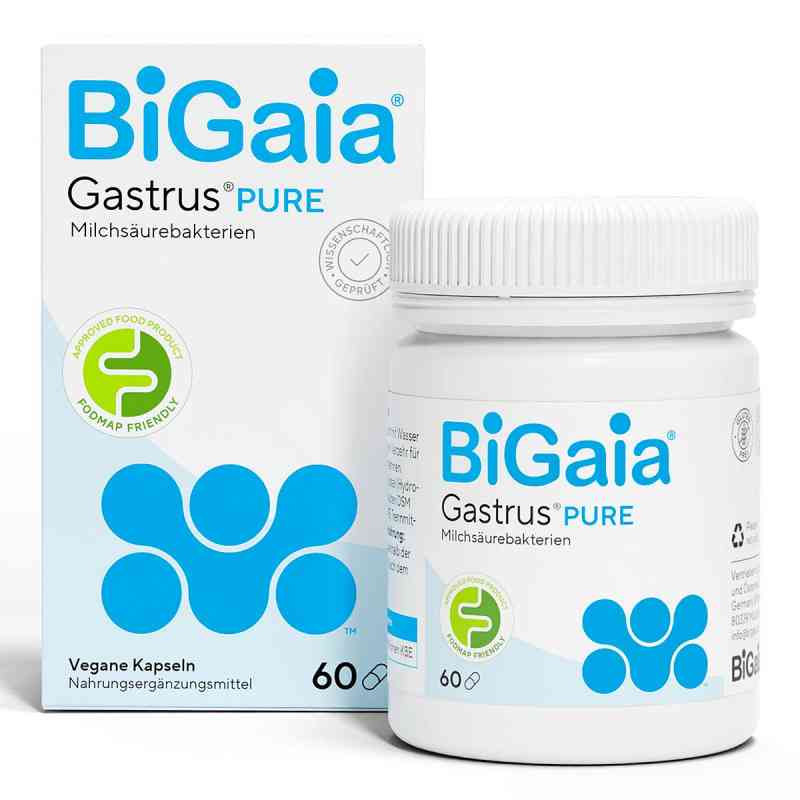 BiGaia® Gastrus Pure Kapseln 60 stk von BiGaia Germany GmbH PZN 20038252
