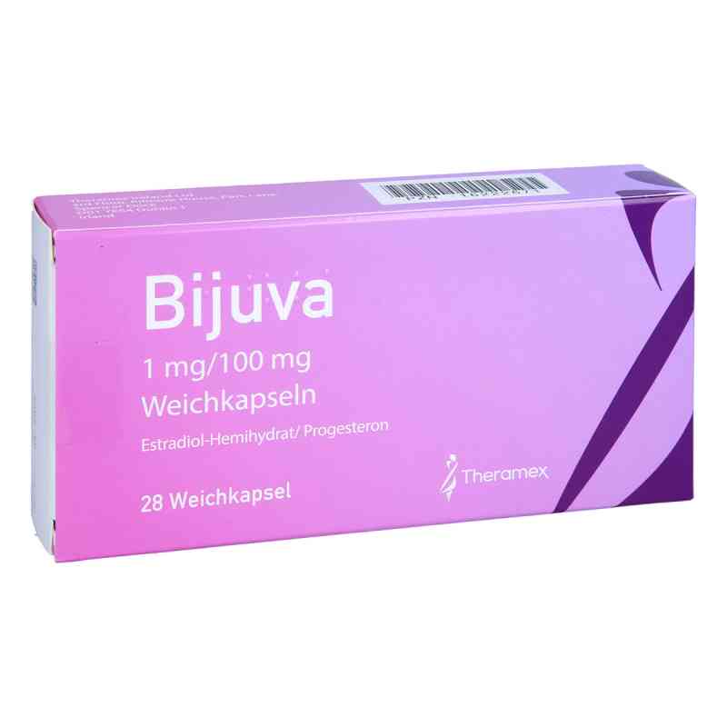 Bijuva 1 Mg/100 Mg Weichkapseln 28 stk von Theramex Ireland Ltd. PZN 16222671