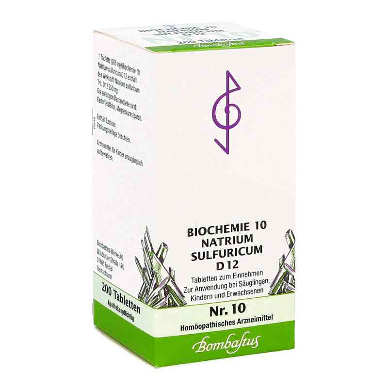 Biochemie 10 Natrium sulfuricum D12 Tabletten 200 stk von Bombastus-Werke AG PZN 01073892