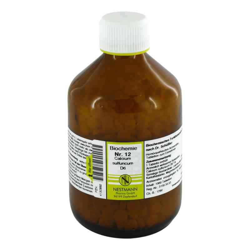 Biochemie 12 Calcium sulfuricum D6 Tabletten 1000 stk von NESTMANN Pharma GmbH PZN 04130892