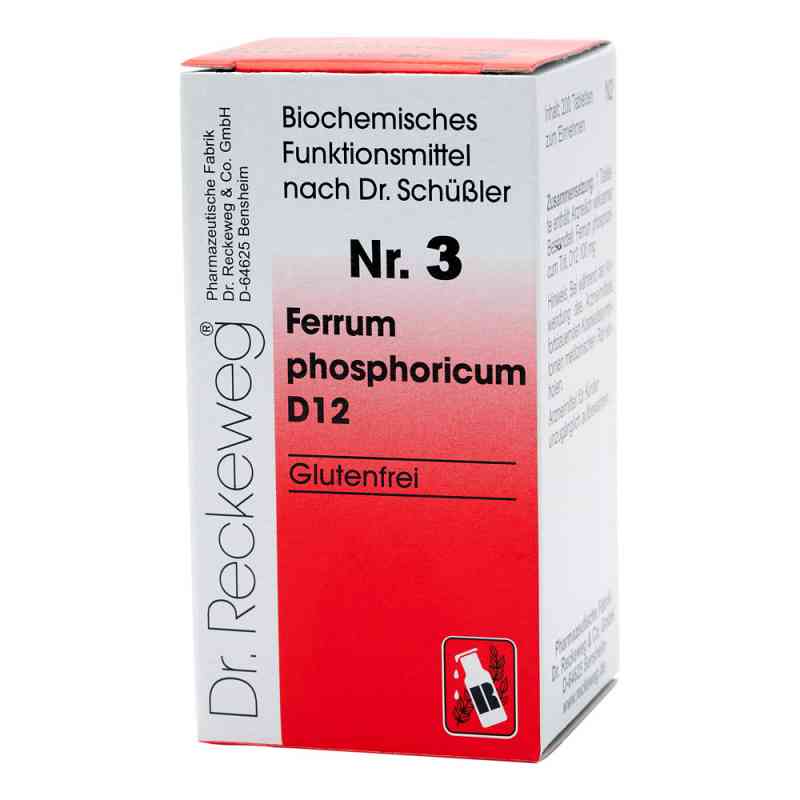 Biochemie 3 Ferrum phosphoricum D12 Tabletten 200 stk von Dr.RECKEWEG & Co. GmbH PZN 03886872