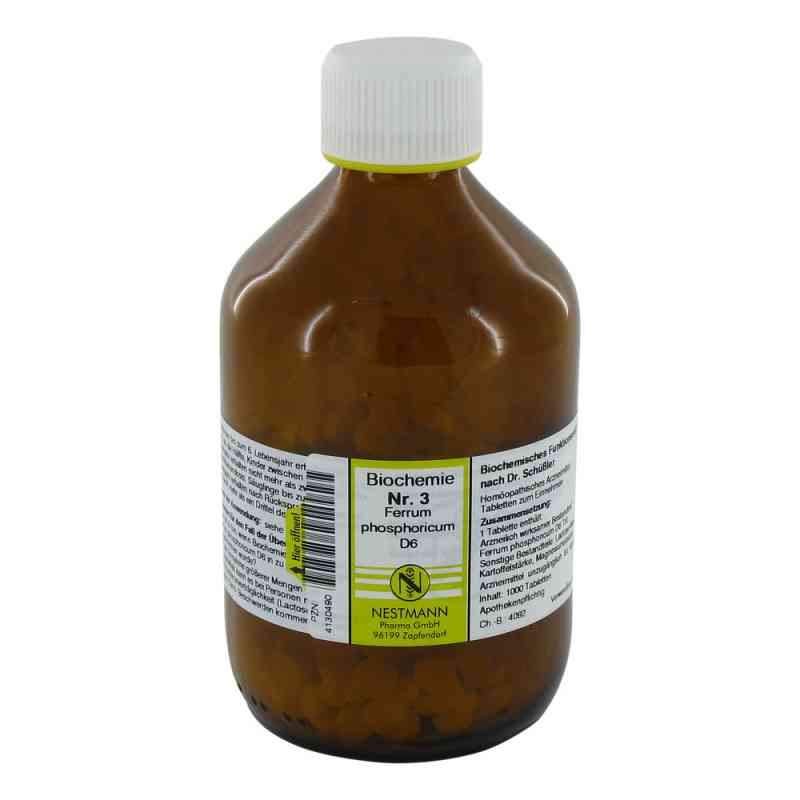 Biochemie 3 Ferrum phosphoricum D6 Tabletten 1000 stk von NESTMANN Pharma GmbH PZN 04130490
