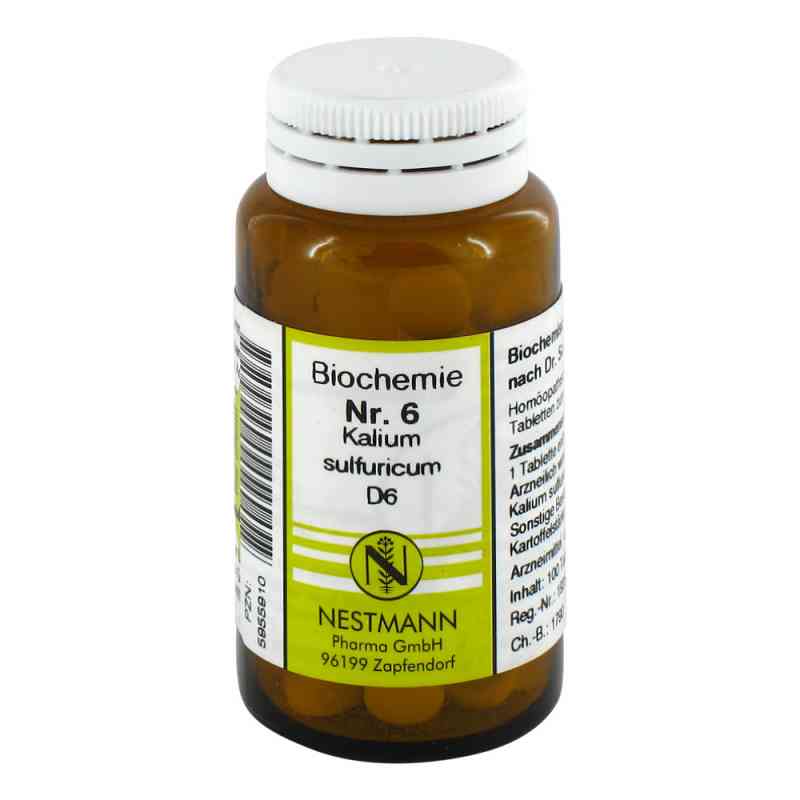 Biochemie 6 Kalium sulfuricum D6 Tabletten 100 stk von NESTMANN Pharma GmbH PZN 05955910