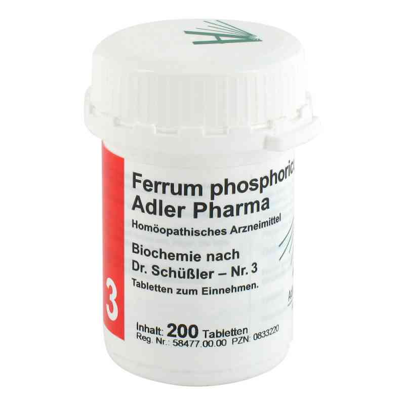 Biochemie Adler 3 Ferrum phosphoricum D12 Adl.p. Tabletten 200 stk von Adler Pharma Produktion und Vert PZN 00833220