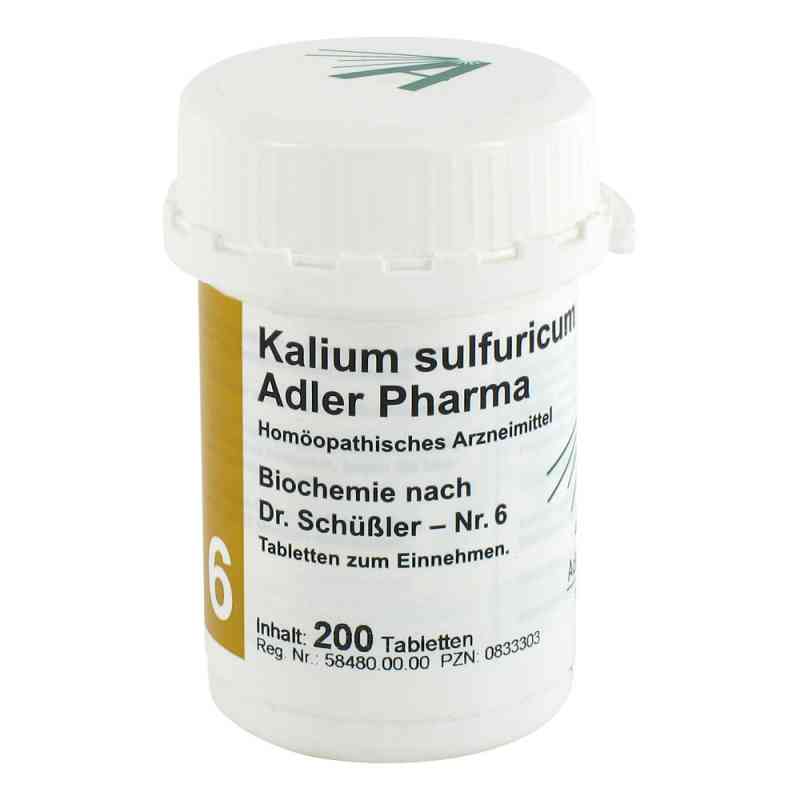 Biochemie Adler 6 Kalium sulf.D6 Adl.ph. Tabletten 200 stk von Adler Pharma Produktion und Vert PZN 00833303