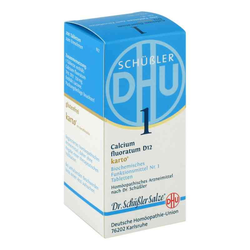 Biochemie Dhu 1 Calcium fluorat.D 12 Karto Tabletten 200 stk von DHU-Arzneimittel GmbH & Co. KG PZN 06326518