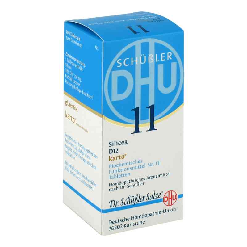 Biochemie Dhu 11 Silicea D12 Karto Tabletten 200 stk von DHU-Arzneimittel GmbH & Co. KG PZN 06329273